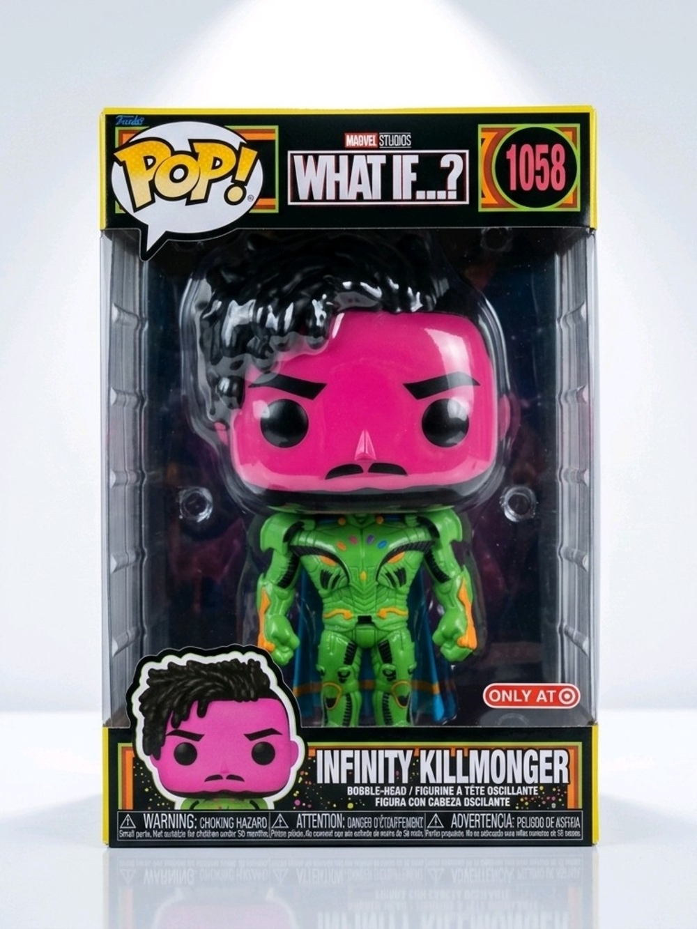Funko Pop! Marvel What If...? Infinity Killmonger Vinyl Figure - 10 INCH